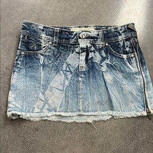 Democracy Denim Blue Mini Skirt